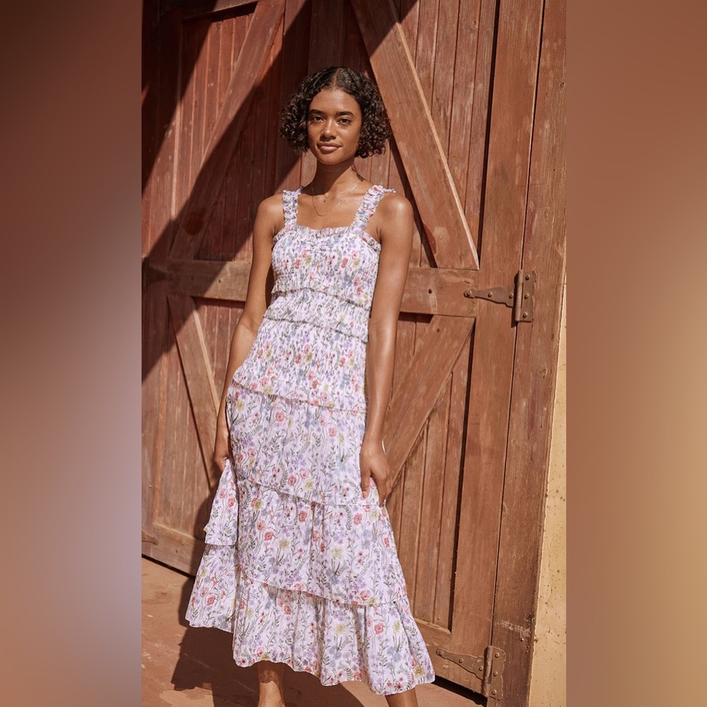 NWT SAYLOR Leanna Floral dress size Large